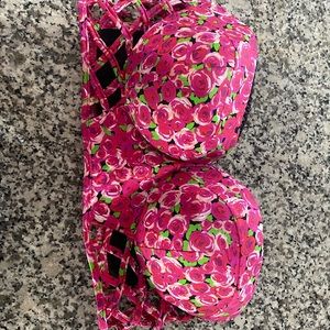 Floral bathing suit top